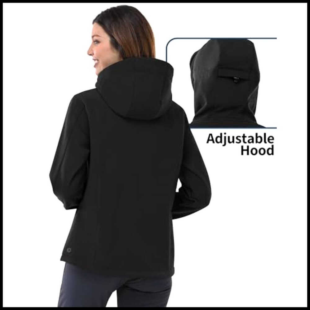 Fleece Lined Softshell Jacket Waterproof Windbrea… - image 2